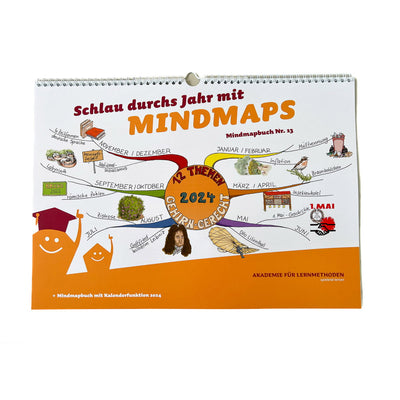 Mindmap-Buch Nr. 13 - der Mindmap-Kalender 2024