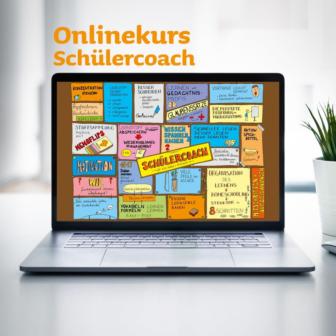 Onlinekurs für Schülercoaches zum Lerntrainer, als Hilfe in der Schule und im Studium