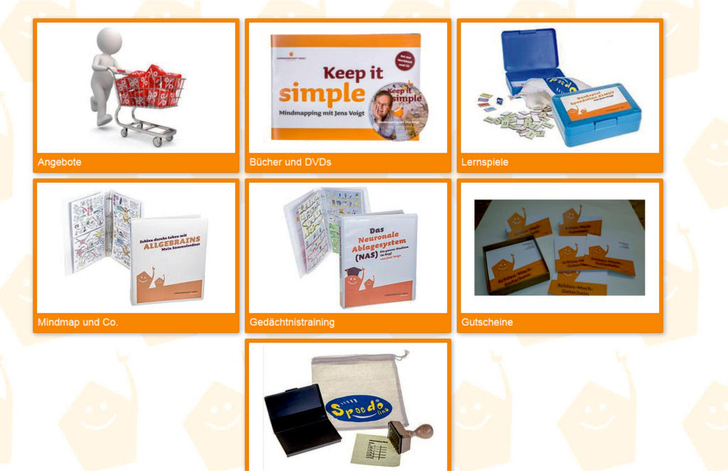 Der neue Onlineshop mit Mindmap und Co. ist da