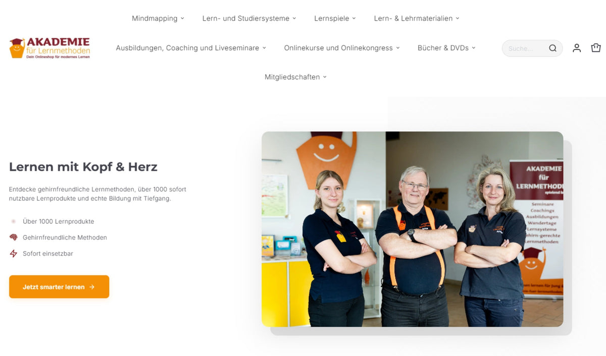 Unser großer Lernmethoden- Onlineshop startet neu – schneller, klarer, moderner