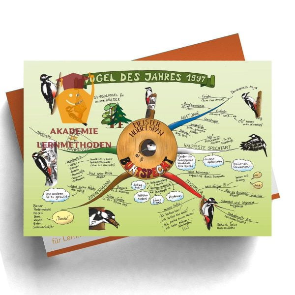 Mindmap zum Thema Buntspecht