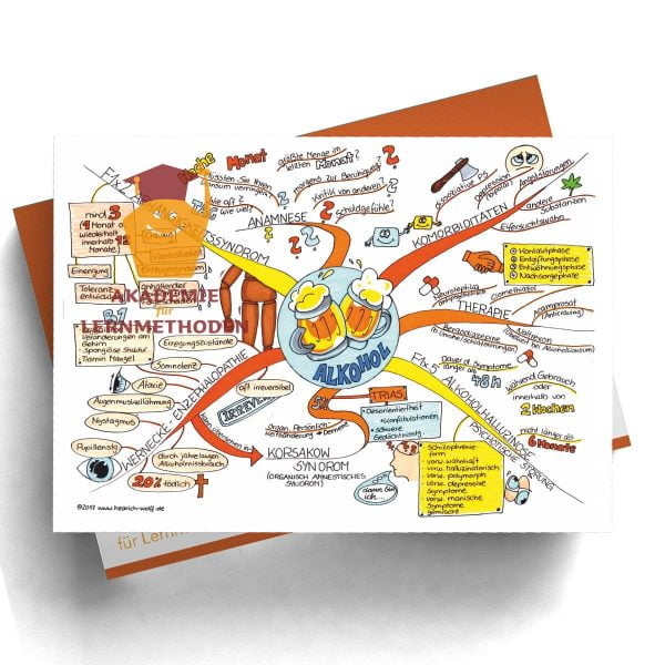 Mindmap zum Thema Alkohol 2