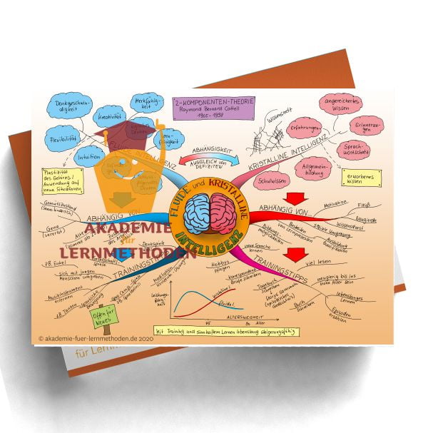 Mindmap Fluide und kristalline Intelligenz