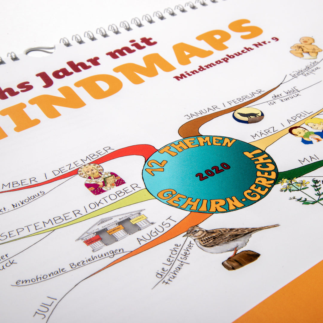 Mindmap-Buch Nr. 9 - der Mindmap-Kalender 2020