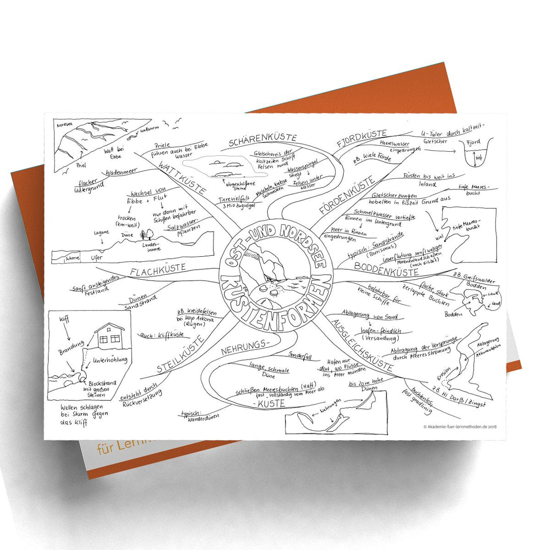 Mindmap Küstenformen