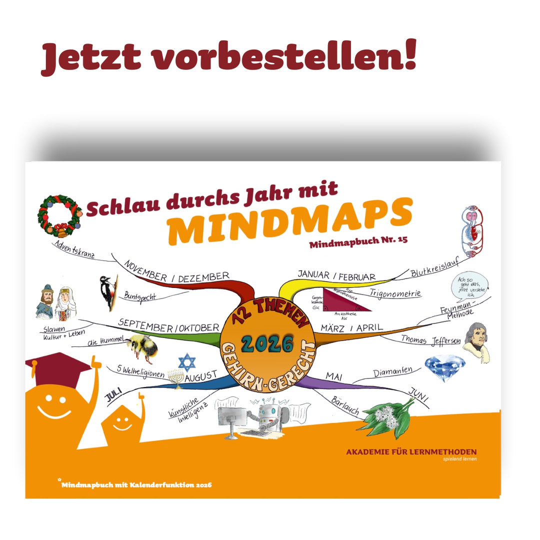 Mindmap-Buch Nr. 15 - der Mindmap-Kalender 2026 - Jetzt vorbestellen!