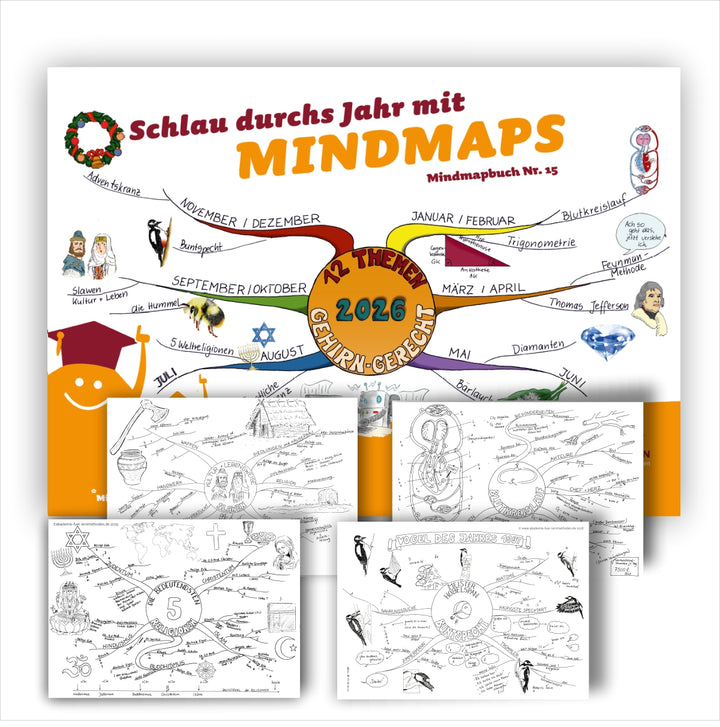 Mindmap-Buch Nr. 15 - der Mindmap-Kalender 2026 - Jetzt vorbestellen!