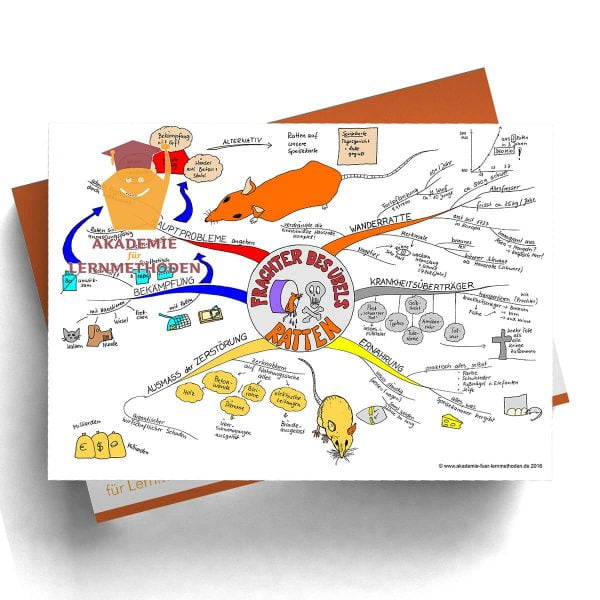 Mindmap Ratten - Papierformat