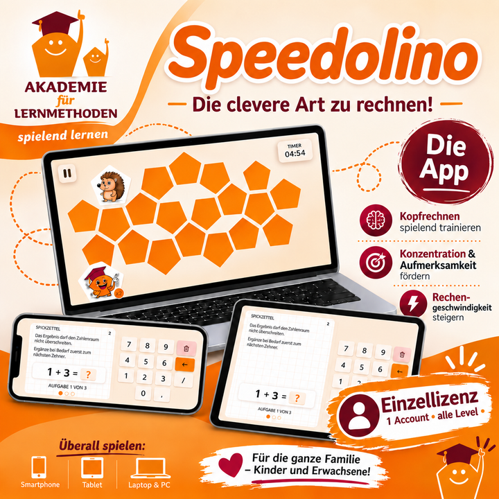 Speedolino App – 20 Jahre Lernerfahrung. Jetzt digital.