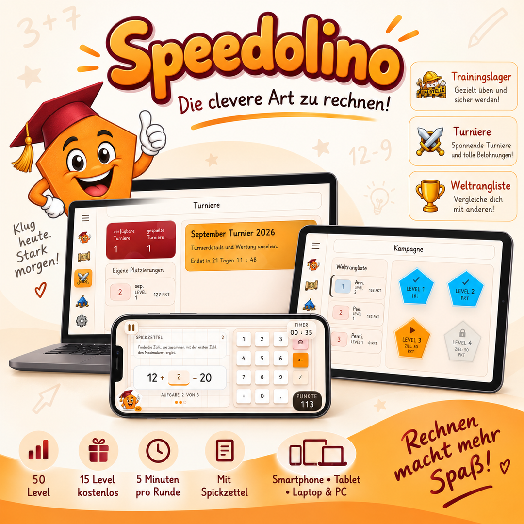 Speedolino App – 20 Jahre Lernerfahrung. Jetzt digital.