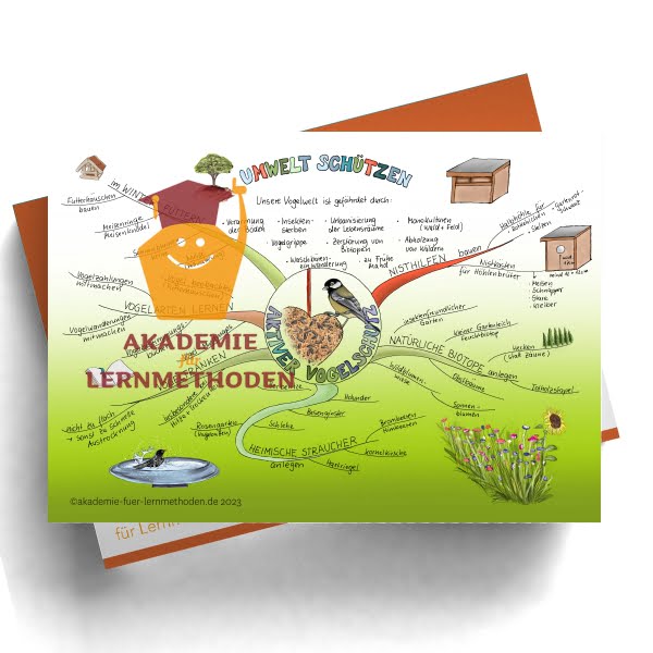 Mindmap zum Thema Vogelschutz