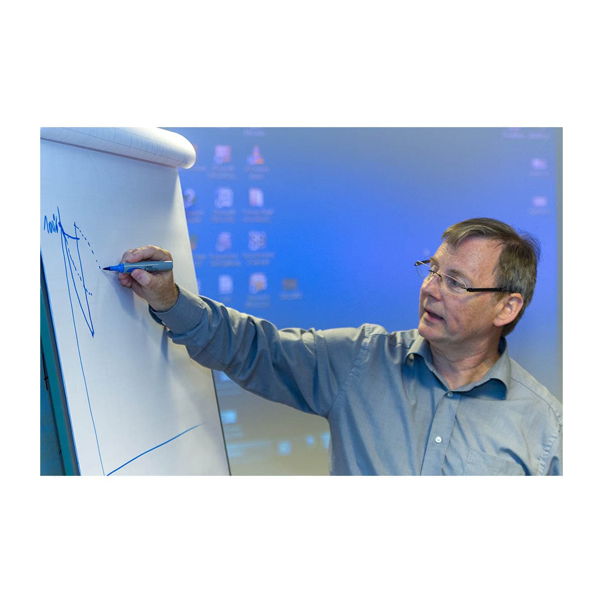 Jens Voigt an der Flipchart
