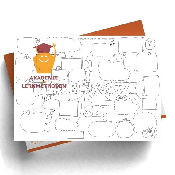 Mindmap zum Thema Glaubensaetze mit Lücken
